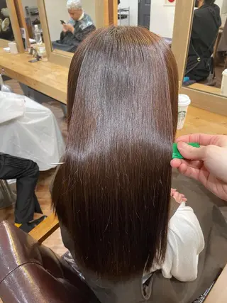 ロング パーマ little広島所属・【縮毛矯正】 予約リクエストのみ可のヘアスタイル