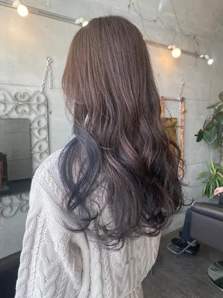 ロング カラー パーマ ヘアアレンジ メンズ キッズ ネイル マツエク・マツパ アイブロウ モリモト サナのヘアスタイル