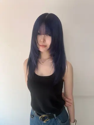 セミロング カラー AIRA/ブリーチ /透明感カラーのヘアスタイル