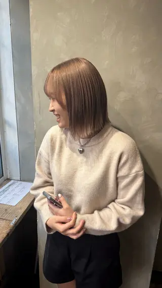 カラー クキノ ケイカのヘアスタイル