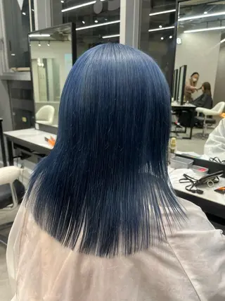 セミロング 🌈ハイトーンカラー ⋆˚ʚɞにいな🌈のヘアスタイル
