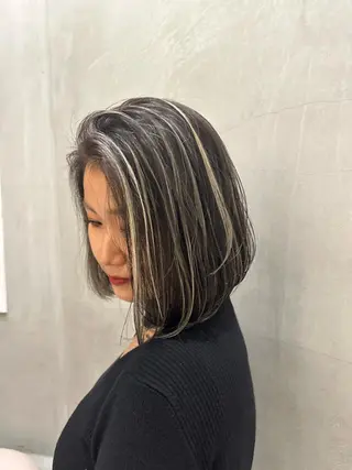 ショート カラー ヘアアレンジ Dimo＆所属・ハイライトカラー /ダイスケのヘアスタイル