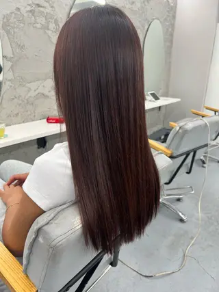 ロング 縮毛矯正／髪質改善 亀田泰生のヘアスタイル