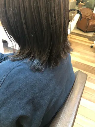 ミディアム カラー デザインカット🎨 ボブ🫟おざきのヘアスタイル