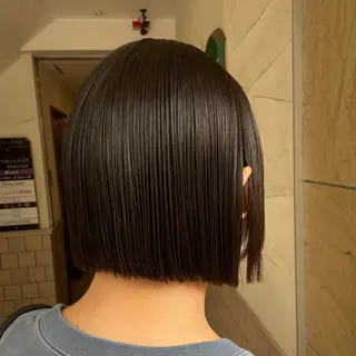 ミディアム パーマ 透明感カラー/ アレンジ/篠崎渚彩のヘアスタイル