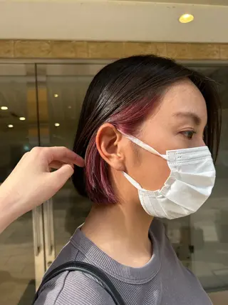 ショート カラー 🦖ミニボブ/ボブ /MOEKA🦕のヘアスタイル