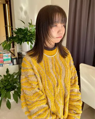 ミディアム 武田 清久のヘアスタイル