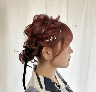 ヘアアレンジ アレンジカラー モデル🎀yuuiのヘアスタイル
