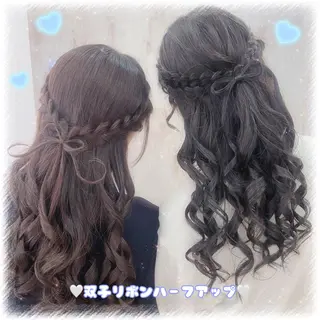 ロング カラー ヘアアレンジ ️🫧中島遼香🫧 Ess🪽髪質改善のヘアスタイル