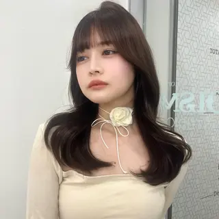 セミロング 韓国𝐇𝐚𝐢𝐫 ♡𝐦𝐚𝐨♡のヘアスタイル