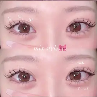 マツエク・マツパ 🎀束感マツエク 新留 美空🎀のマツエク・マツパデザイン