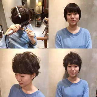 ショート ヘアアレンジ SALOWIN銀座VORT所属・小林 佳祐のヘアスタイル