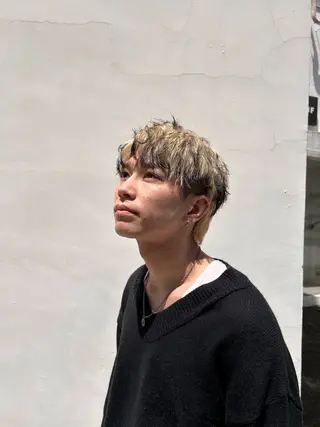 ショート カラー メンズ メンズバレイヤージュ 🔥メンズカット🔥のヘアスタイル