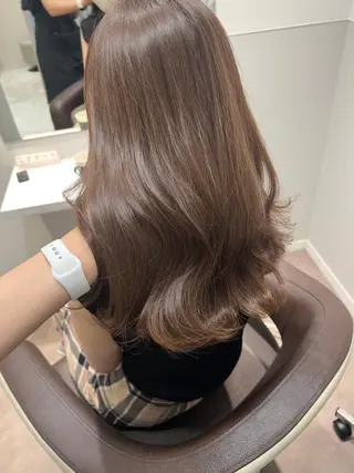 セミロング 韓国モテhair🍑 momoのヘアスタイル