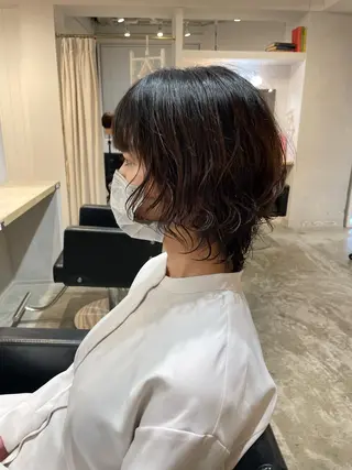 ミディアム パーマ 伊藤 まみのヘアスタイル