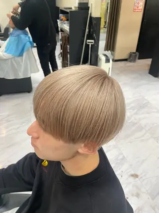 カラー メンズ 🐥くまがい💛 ダブルカラー／パーマのヘアスタイル