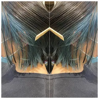 ミディアム カラー ヘアアレンジ 竹内啓太 ボブのヘアスタイル