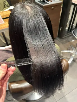 ロング カラー 艶髪/透明感カラー/ METEO/山田凌大のヘアスタイル