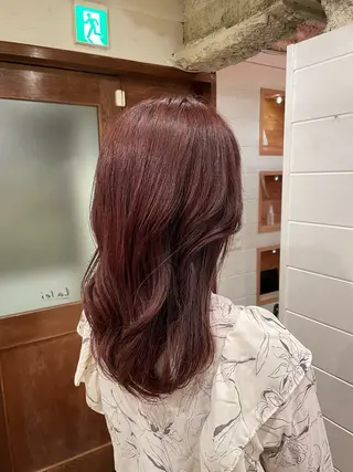 ロング ボブ/縮毛矯正/レイ ヤー♡Natsukiのヘアスタイル