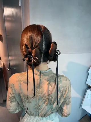 ヘアアレンジ charm《銀座》 ヘアセット/縮毛矯正のヘアスタイル