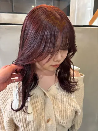 セミロング 柴田 美育のヘアスタイル
