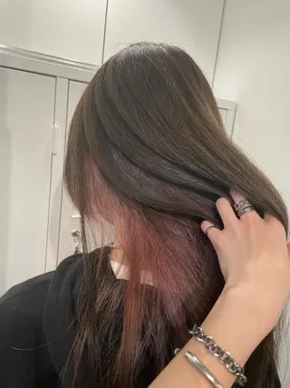 セミロング カラー 💘MICOTO藤沢 髪質改善ブリーチ💘のヘアスタイル