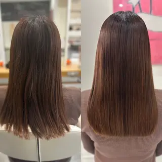 ロング パーマ 髪質改善/縮毛矯正 /ブリーチ矯正/岡部のヘアスタイル
