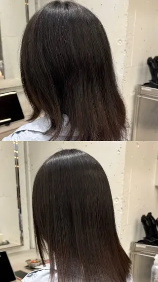 ミディアム sweetroom平塚所属・⭐️縮毛矯正カラー 氷室翔也⭐️のヘアスタイル