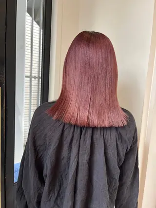 セミロング ホリグチ ルナのヘアスタイル