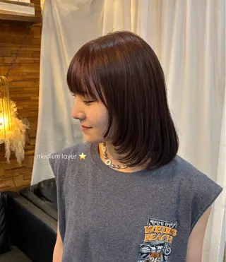 ミディアム カラー Suite 夢 空 🌼✨のヘアスタイル