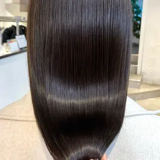 ロング 酸性ストレート・ メンズ 三原 楊子のヘアスタイル