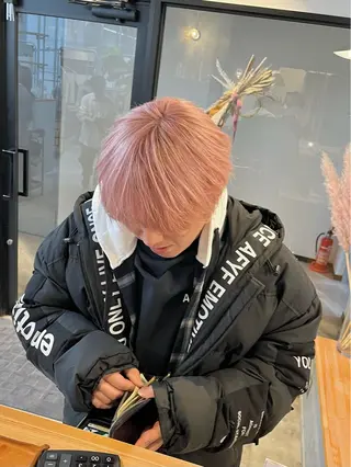 ミディアム カラー ハイトーンカラ ー/小川のヘアスタイル