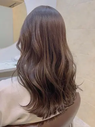 セミロング カラー 【髪質改善特化】 鈴木　笑のヘアスタイル