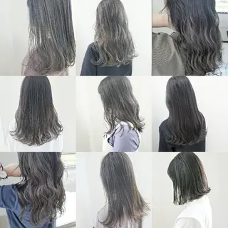 カラー ロング レイヤーカット/ ウルフカット/大橋 のヘアスタイル