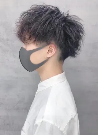 カラー パーマ メンズ 髪質改善🫧ベージュ 椙山 響のヘアスタイル