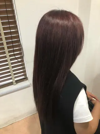 ロング カラー 福岡 舞のヘアスタイル