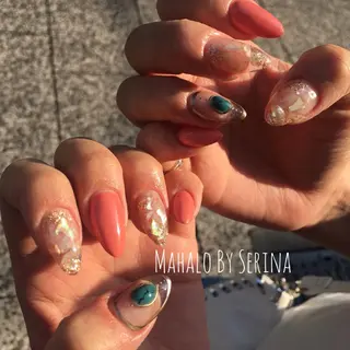 セミロング カラー ネイル SUNNY BAE. SERINAのネイルデザイン