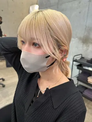 ロング SALOWIN原宿AROA店所属・顔まわり神カット✂︎ 齋藤雄大【表参道】のヘアスタイル