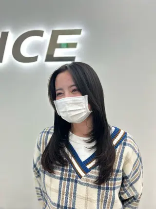 セミロング ♡くすみトレンド ♡Rikutoのヘアスタイル