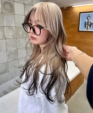 ロング カラー 榛地 渉馬のヘアスタイル