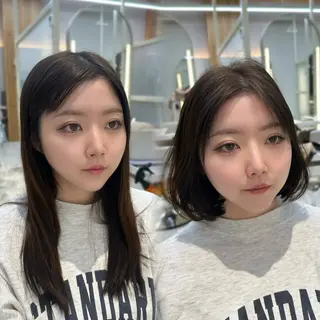 ショート oto🎀×美髪× シースルー前髪🤍のヘアスタイル
