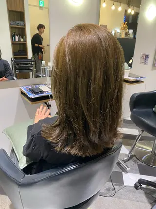 セミロング ハラサキ ゲンキのヘアスタイル