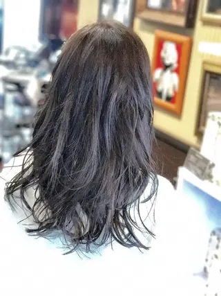 ロング カラー 神野 雅樹のヘアスタイル