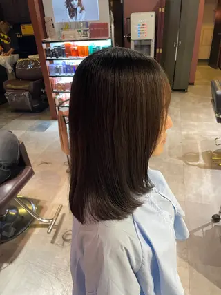 ミディアム eim hair rink  長津田店所属・🫧透明感カラー 🫧しほのヘアスタイル
