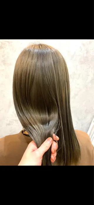 セミロング カラー 西田辺/ タカスナオヤのヘアスタイル