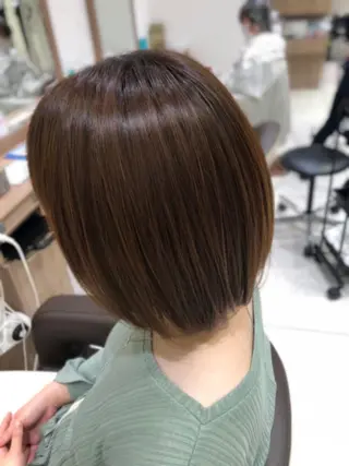 ミディアム 中森 玲菜のヘアスタイル