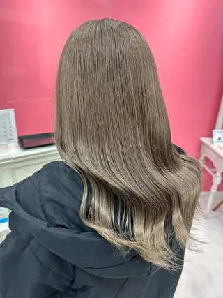 セミロング カラー 💘韓国カラー💘 クルミのヘアスタイル