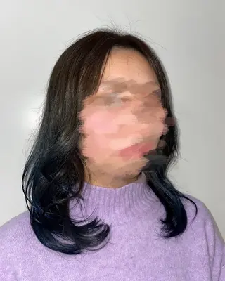 セミロング カラー ash  takasaki所属・大塚 友茉のヘアスタイル