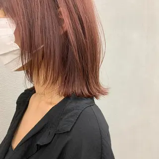 ショート カラー 🌱小顔魅せカット 透明感カラー/泉綺のヘアスタイル