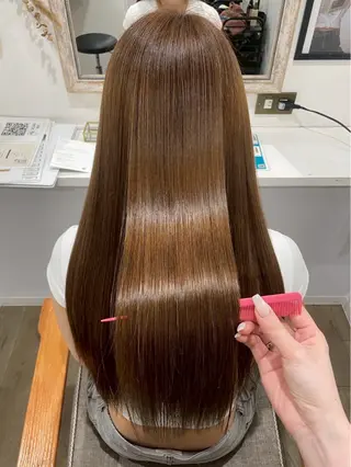 ロング カラー パーマ 髪質改善　jewel box~私のトリートメント~東梅田店所属・💎髪質改善専門 jewel boxのヘアスタイル